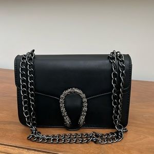 Faux leather crossbody bag